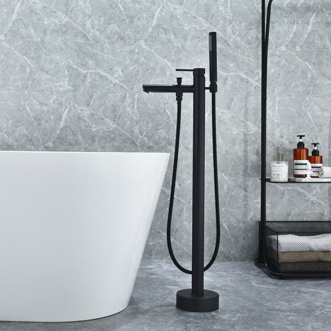Larod Single Lever Handle Freestanding Floor Mounted Tub Filler
