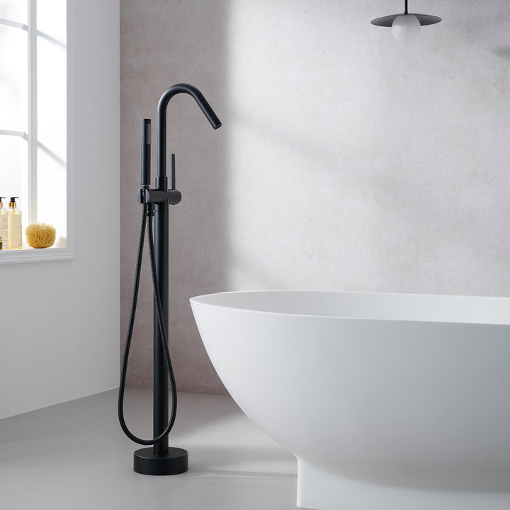 Marina Single Lever Handle Freestanding Floor Mounted Tub Filler