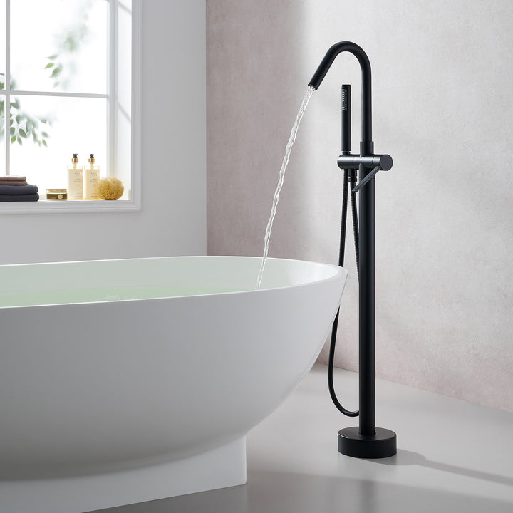 Marina Single Lever Handle Freestanding Floor Mounted Tub Filler