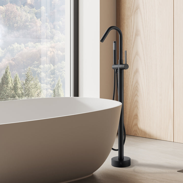 Marina Single Lever Handle Freestanding Floor Mounted Tub Filler