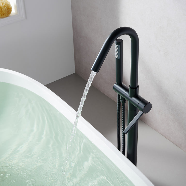Marina Single Lever Handle Freestanding Floor Mounted Tub Filler