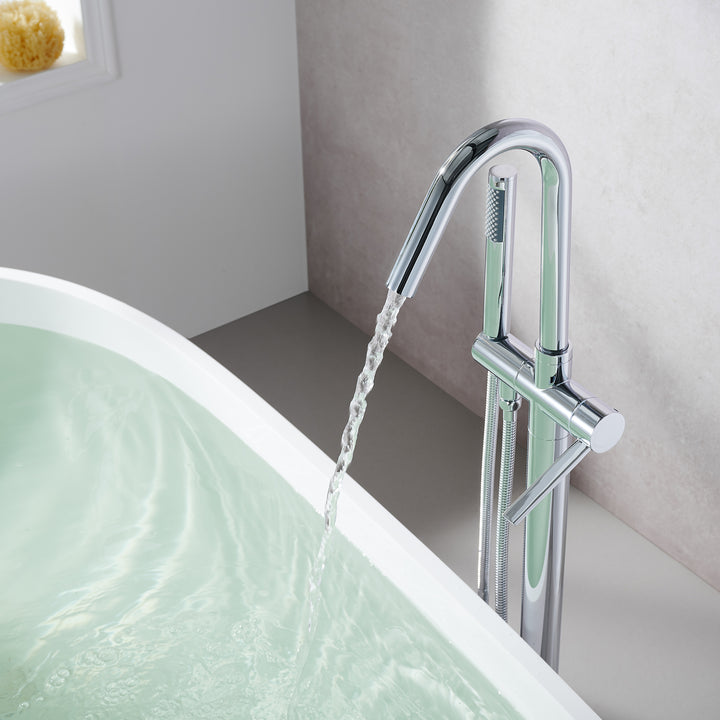 Marina Single Lever Handle Freestanding Floor Mounted Tub Filler