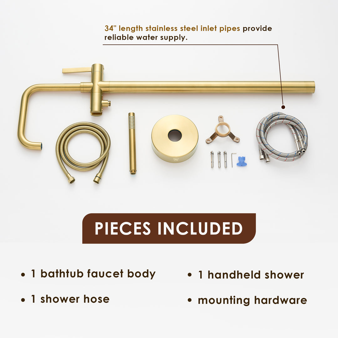 Florin Single Lever Handle Freestanding Floor Mounted Tub Filler