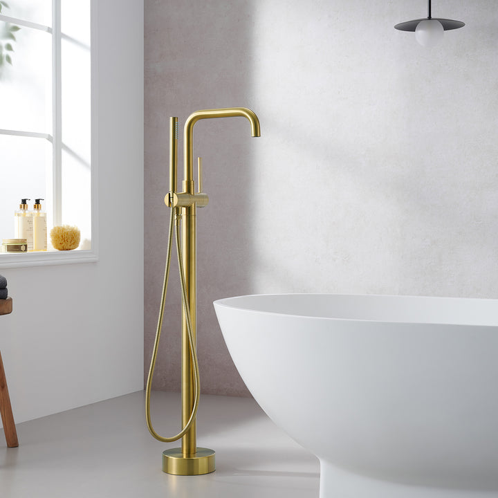 Florin Single Lever Handle Freestanding Floor Mounted Tub Filler