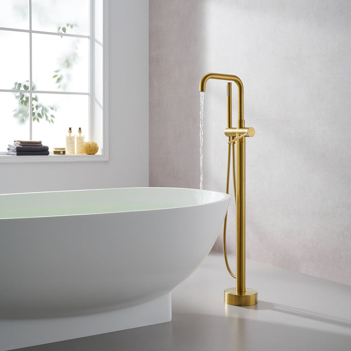 Florin Single Lever Handle Freestanding Floor Mounted Tub Filler