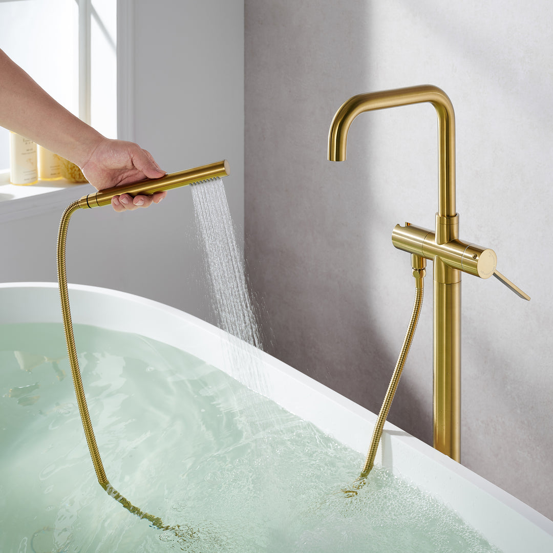 Florin Single Lever Handle Freestanding Floor Mounted Tub Filler