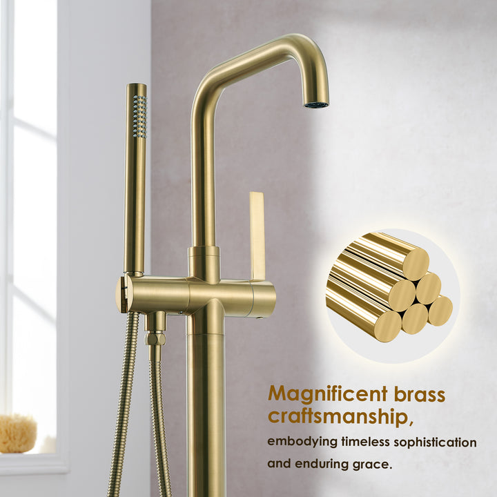 Florin Single Lever Handle Freestanding Floor Mounted Tub Filler