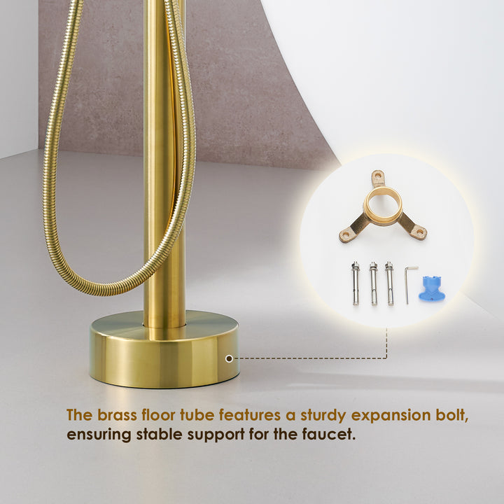 Florin Single Lever Handle Freestanding Floor Mounted Tub Filler