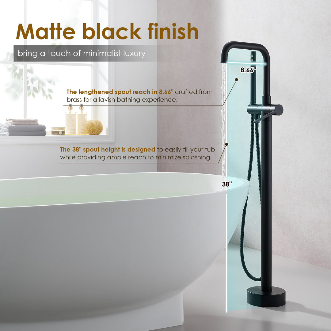 Florin Single Lever Handle Freestanding Floor Mounted Tub Filler