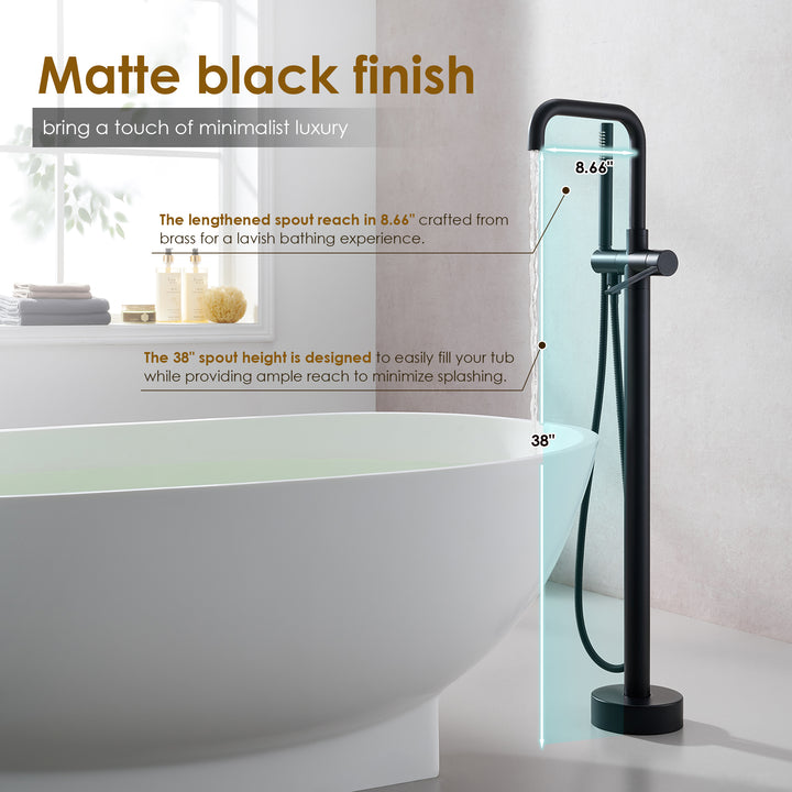 Florin Single Lever Handle Freestanding Floor Mounted Tub Filler