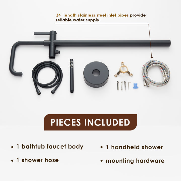 Florin Single Lever Handle Freestanding Floor Mounted Tub Filler