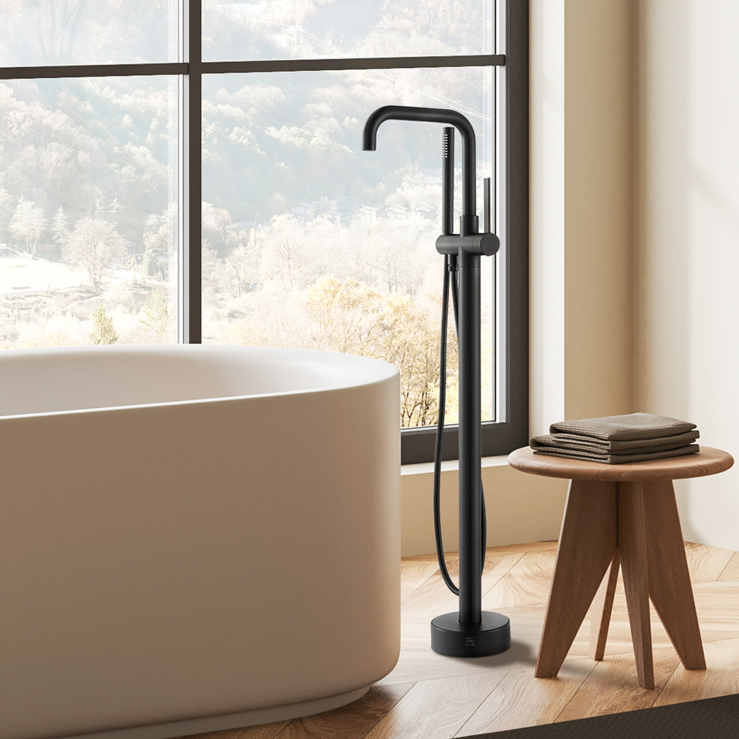 Florin Single Lever Handle Freestanding Floor Mounted Tub Filler