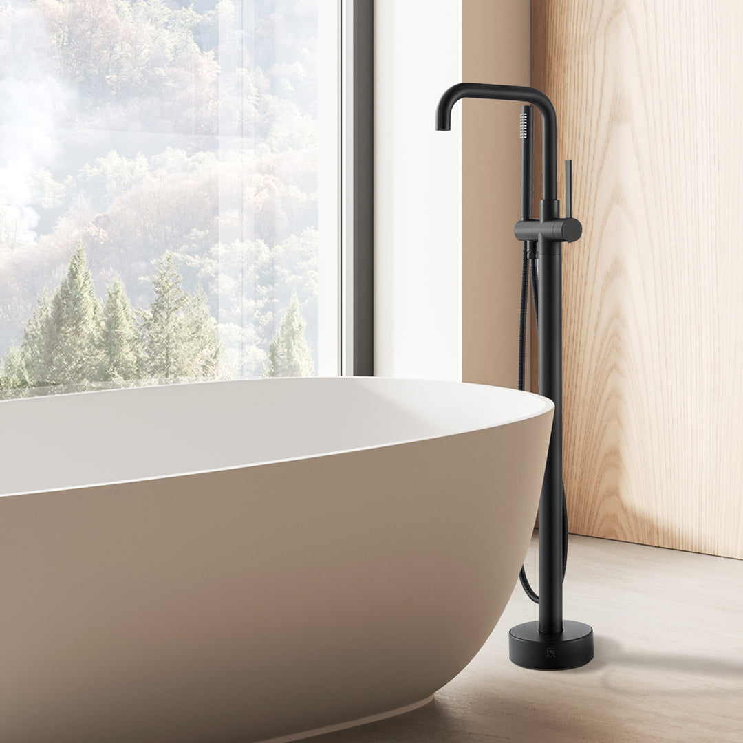 Florin Single Lever Handle Freestanding Floor Mounted Tub Filler