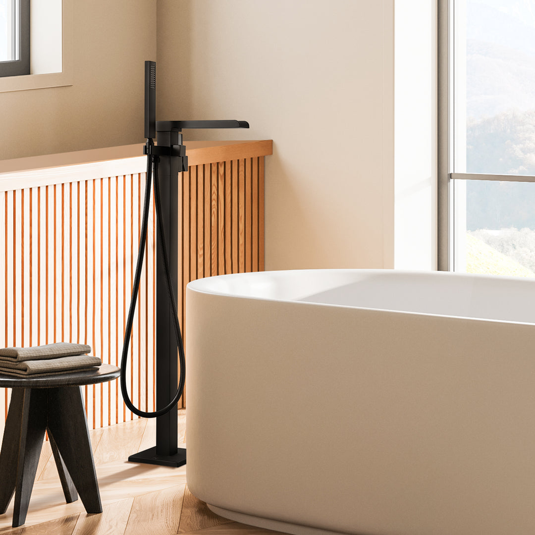 Camino Single Lever Handle Freestanding Floor Mounted Tub Filler