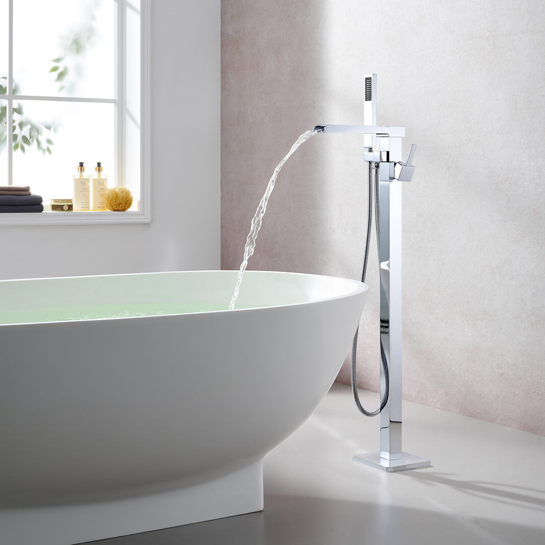 Camino Single Lever Handle Freestanding Floor Mounted Tub Filler