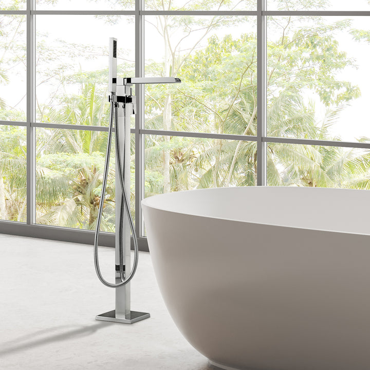 Camino Single Lever Handle Freestanding Floor Mounted Tub Filler
