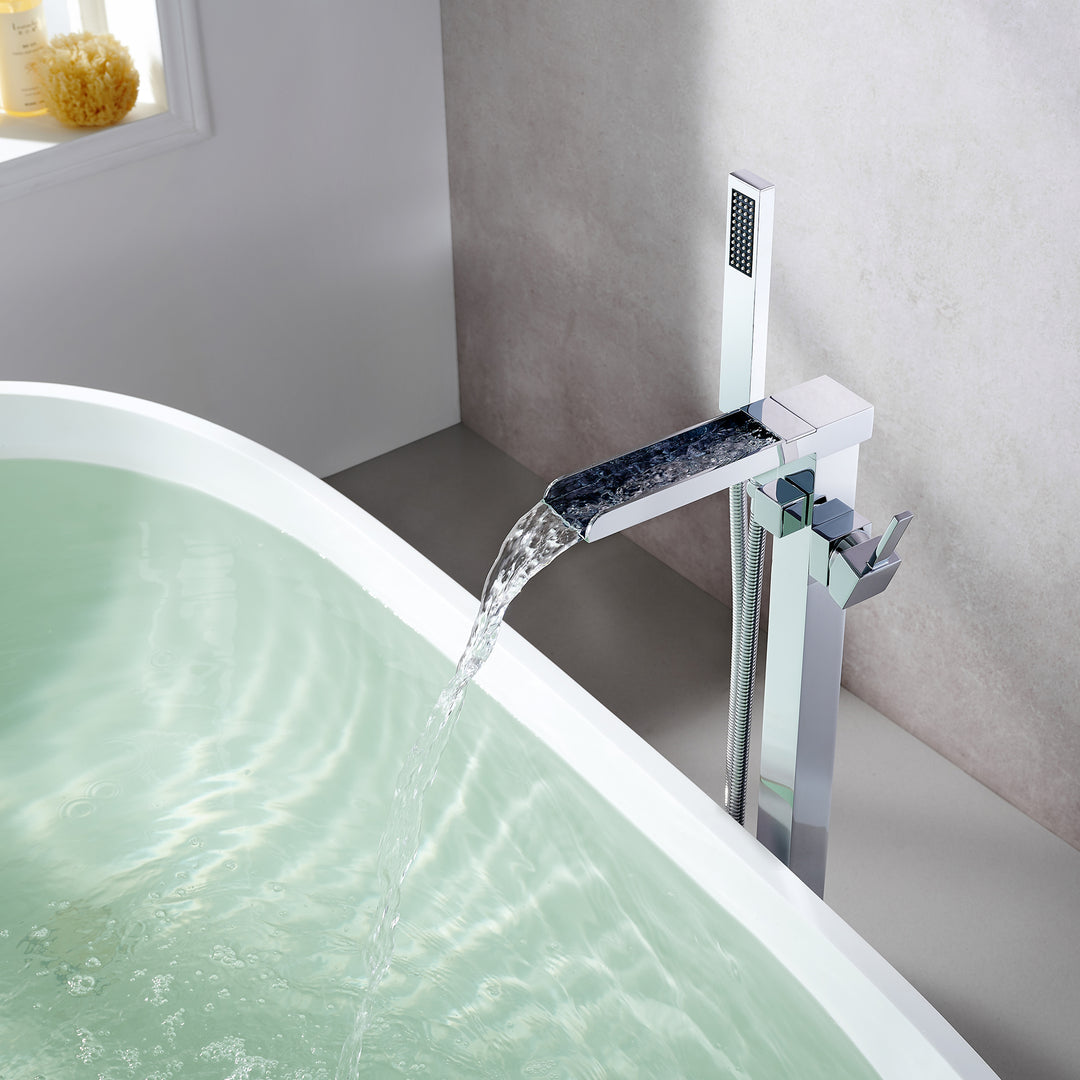 Camino Single Lever Handle Freestanding Floor Mounted Tub Filler