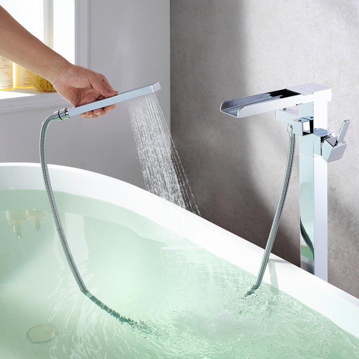 Camino Single Lever Handle Freestanding Floor Mounted Tub Filler