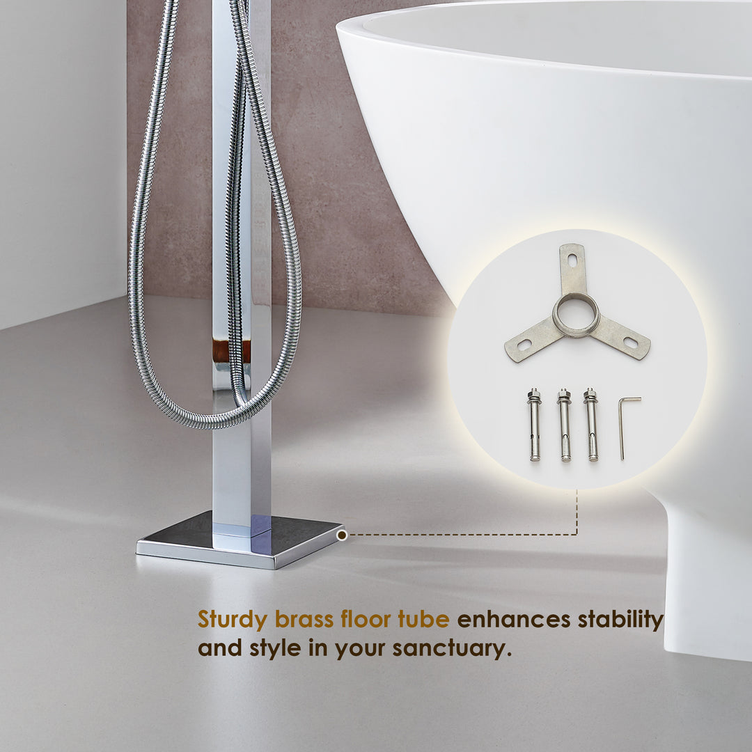 Camino Single Lever Handle Freestanding Floor Mounted Tub Filler