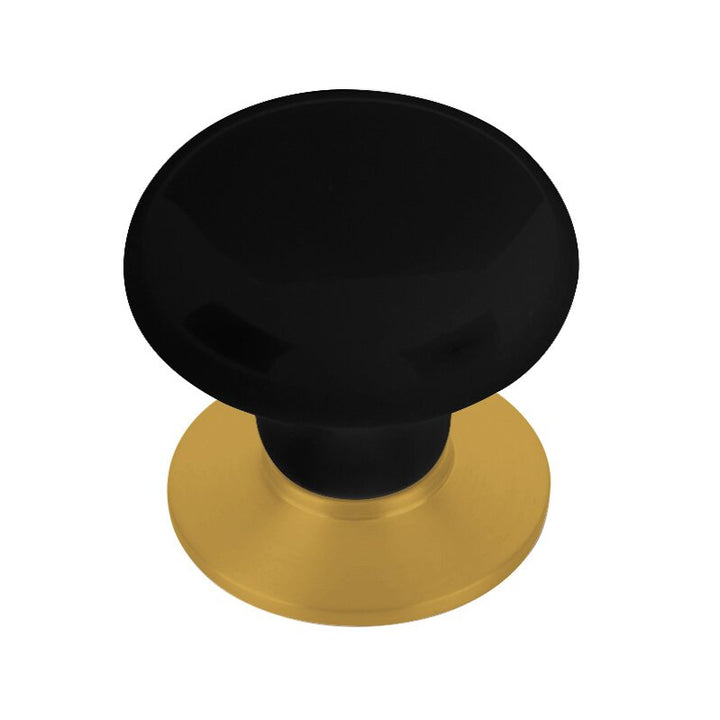 Porcelain Collection 1 3/8" Diameter Ebony Porcelain Knob  by Emtek