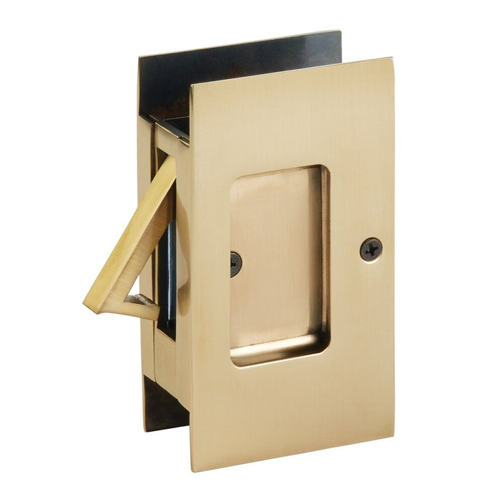 Door Accessories Collection Passage Modern Rectangular Pocket Door Lock by Emtek-PASSAGE