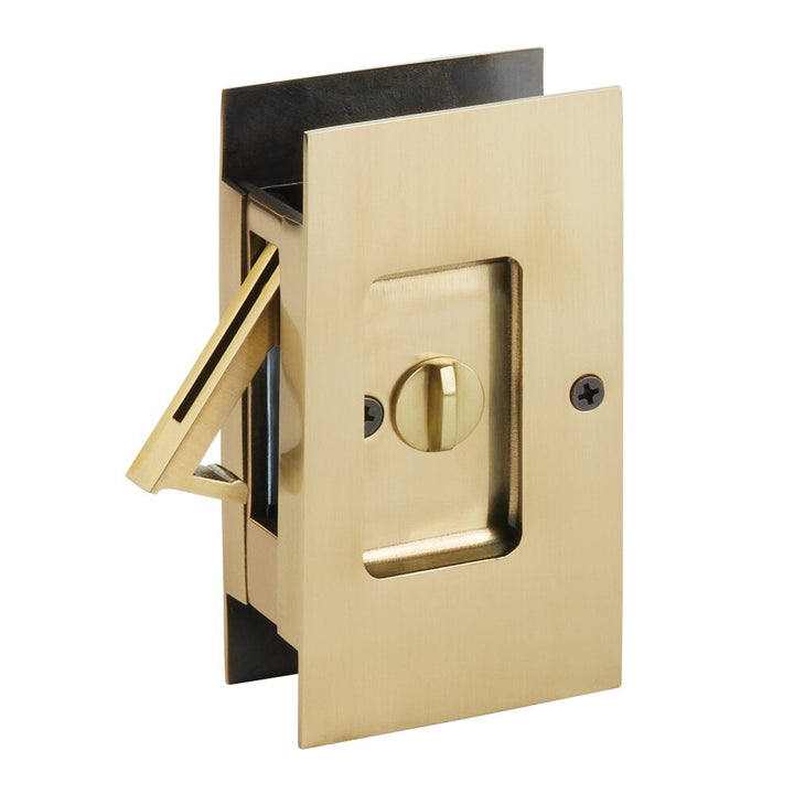 Door Accessories Collection Privacy Modern Rectangular Pocket Door Lock- PRIVACY by Emtek