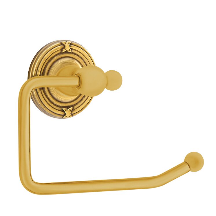 Traditional Brass Collection Ribbon & Reed Tissue Holder by Emtek