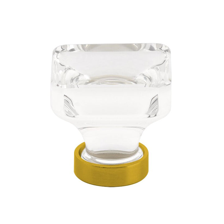 1 5/8" (41mm) Lido Square Knob by Emtek -CRYSTAL