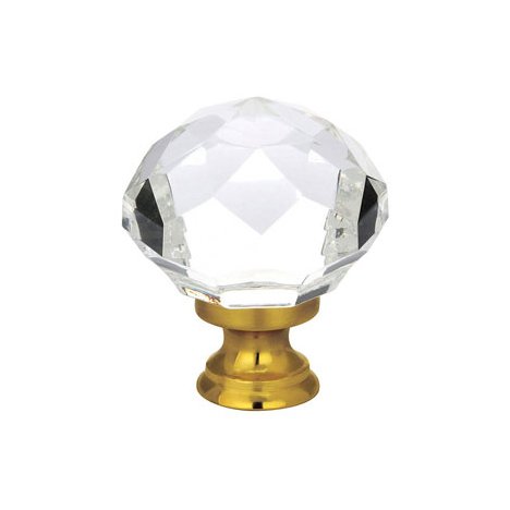 1" Diameter Diamond Knob  by Emtek-CRYSTAL