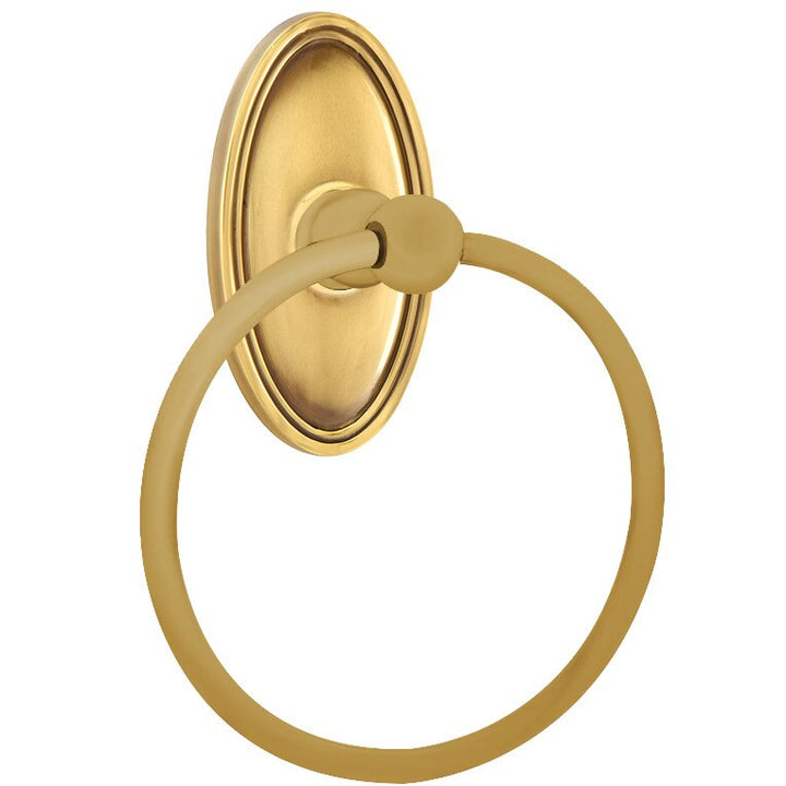 Traditional Brass Collection Oval Towel Ring  by Emtek