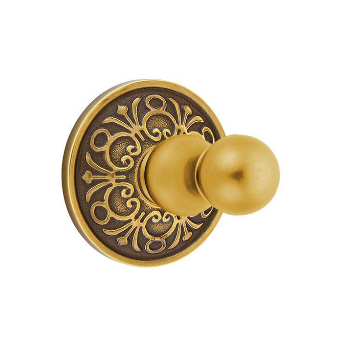 Traditional Brass Collection Lancaster Single Hook  by Emtek