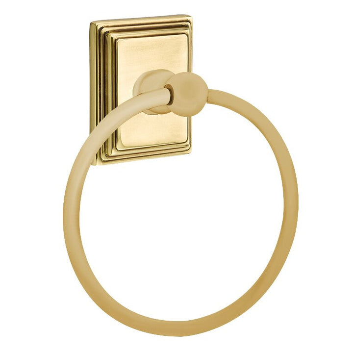 Traditional Brass Collection Wilshire Towel Ring by Emtek