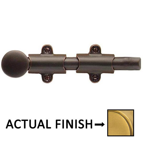 Door Accessories Collection 6" Surface Bolt With 3 Strikes  by Emtek