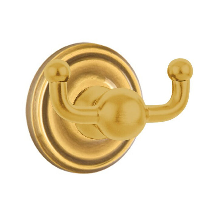Traditional Brass Collection Small Regular Double Hook  by Emtek