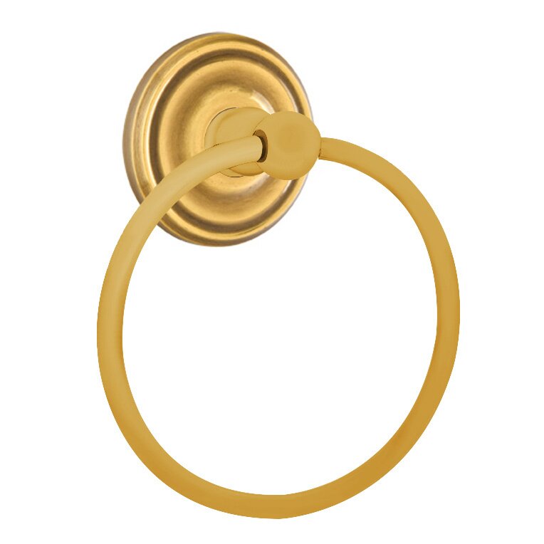 Traditional Brass Collection Small Regular Towel Ring by Emtek