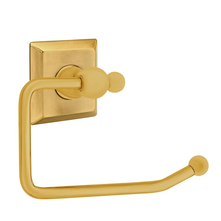 Traditional Brass Collection Quincy Bar Style Tissue Holder by Emtek