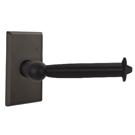 Sandcast Bronze Collection Rectangular Tissue Holder  by Emtek