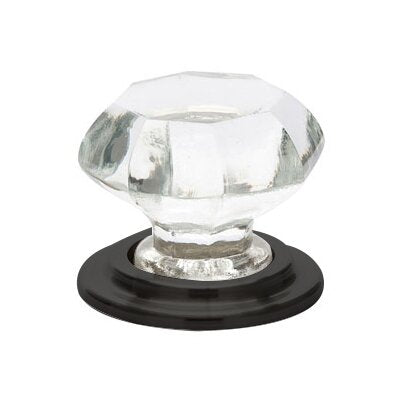 1 3/4" Diameter Old Town Wardrobe Clear Knob  by Emtek-CRYSTAL