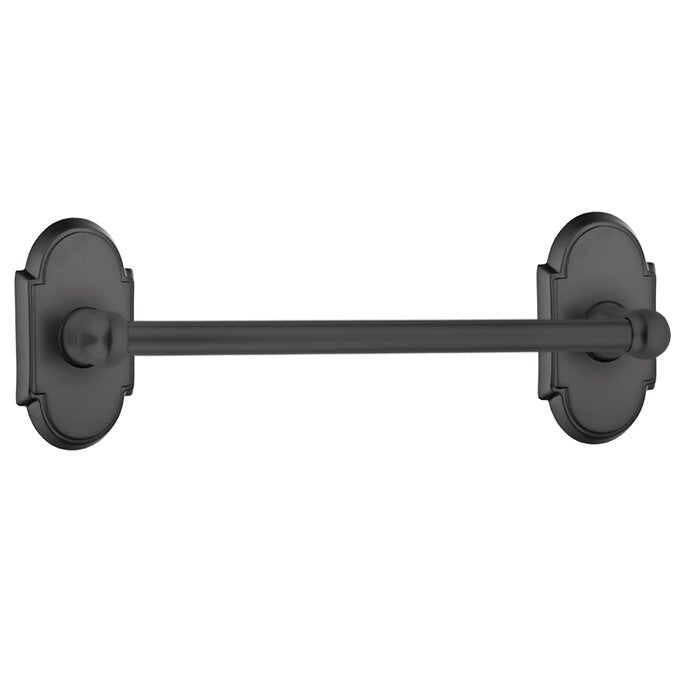 Traditional Brass Collection 18" Single Towel Bar with #8 Rose  by Emtek