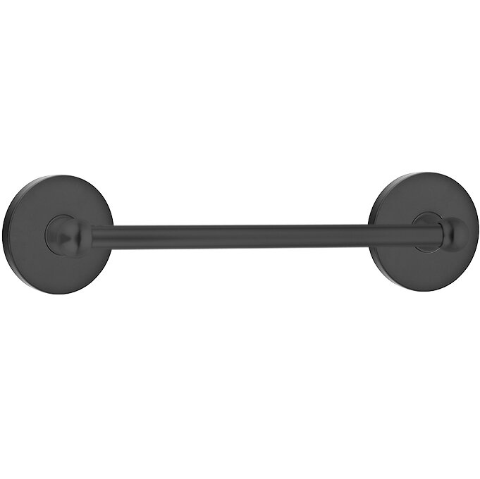Traditional Brass Collection 18" Single Towel Bar with Small Disk Rose  by Emtek