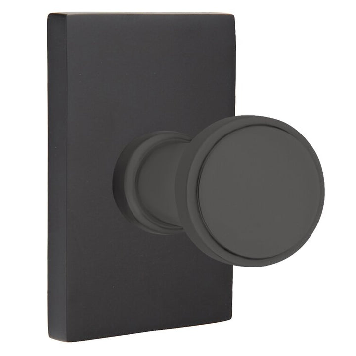 Transitional Brass Collection Transitional Brass Hook with Modern Rectangular Rosette  by Emtek