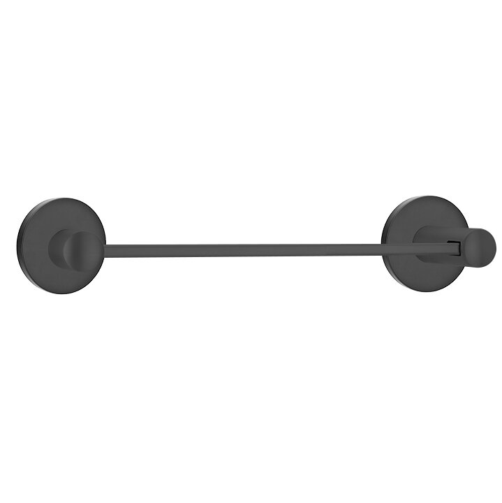 Modern Brass Collection Small Disk 12" Centers Single Towel Bar  by Emtek