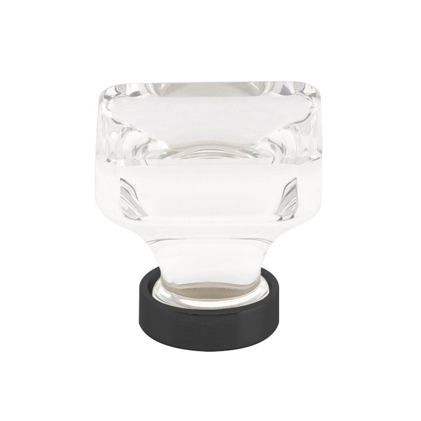 1 5/8" (41mm) Lido Square Knob by Emtek -CRYSTAL