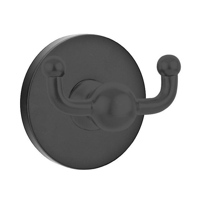 Traditional Brass Collection Regular Disk Double Hook by Emtek