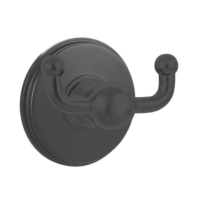 Traditional Brass Collection Double Hook with Watford Rosette by Emtek