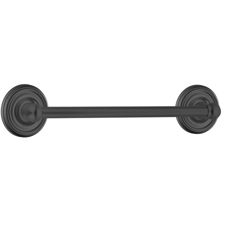Traditional Brass Collection 18" Single Towel Bar with Regular Rose by Emtek