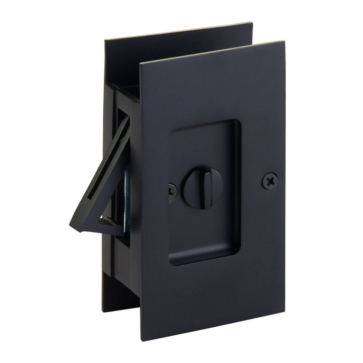 Door Accessories Collection Privacy Modern Rectangular Pocket Door Lock- PRIVACY by Emtek