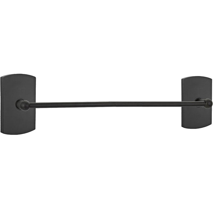 Sandcast Bronze Collection 30" Single Towel Bar with #4 Rose  by Emtek