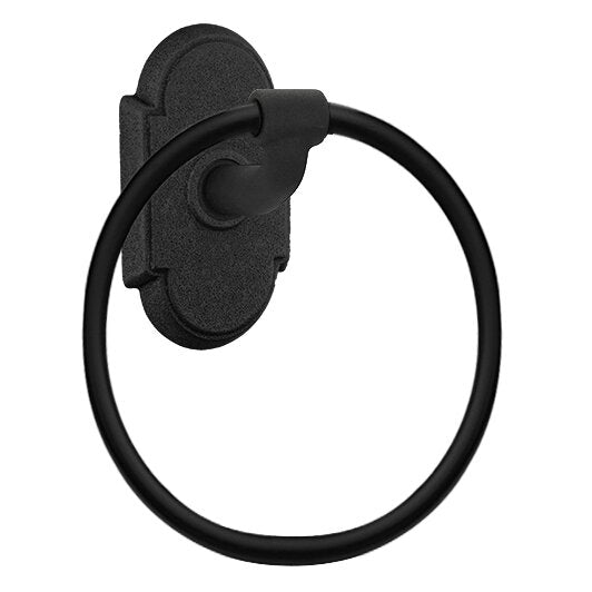 Wrought Steel Collection #1 Arched Towel Ring  by Emtek