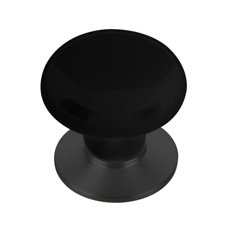 Porcelain Collection 1 3/4" Diameter Ebony Porcelain Knob  by Emtek